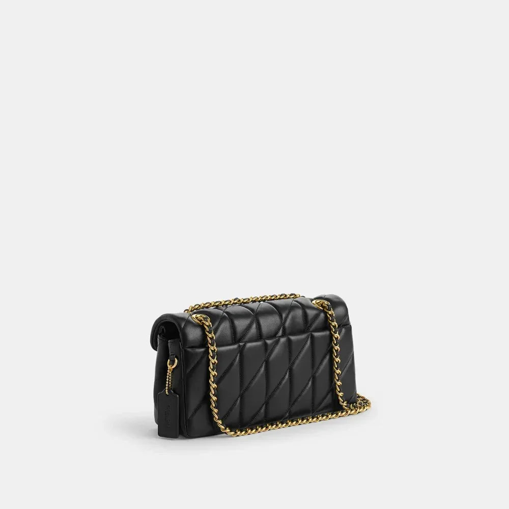Quilted 26 Black Bag