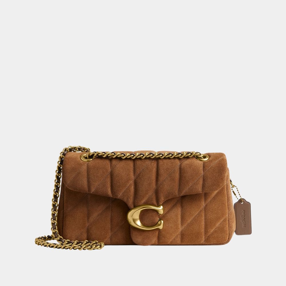 Quilted 26 Suede Bag