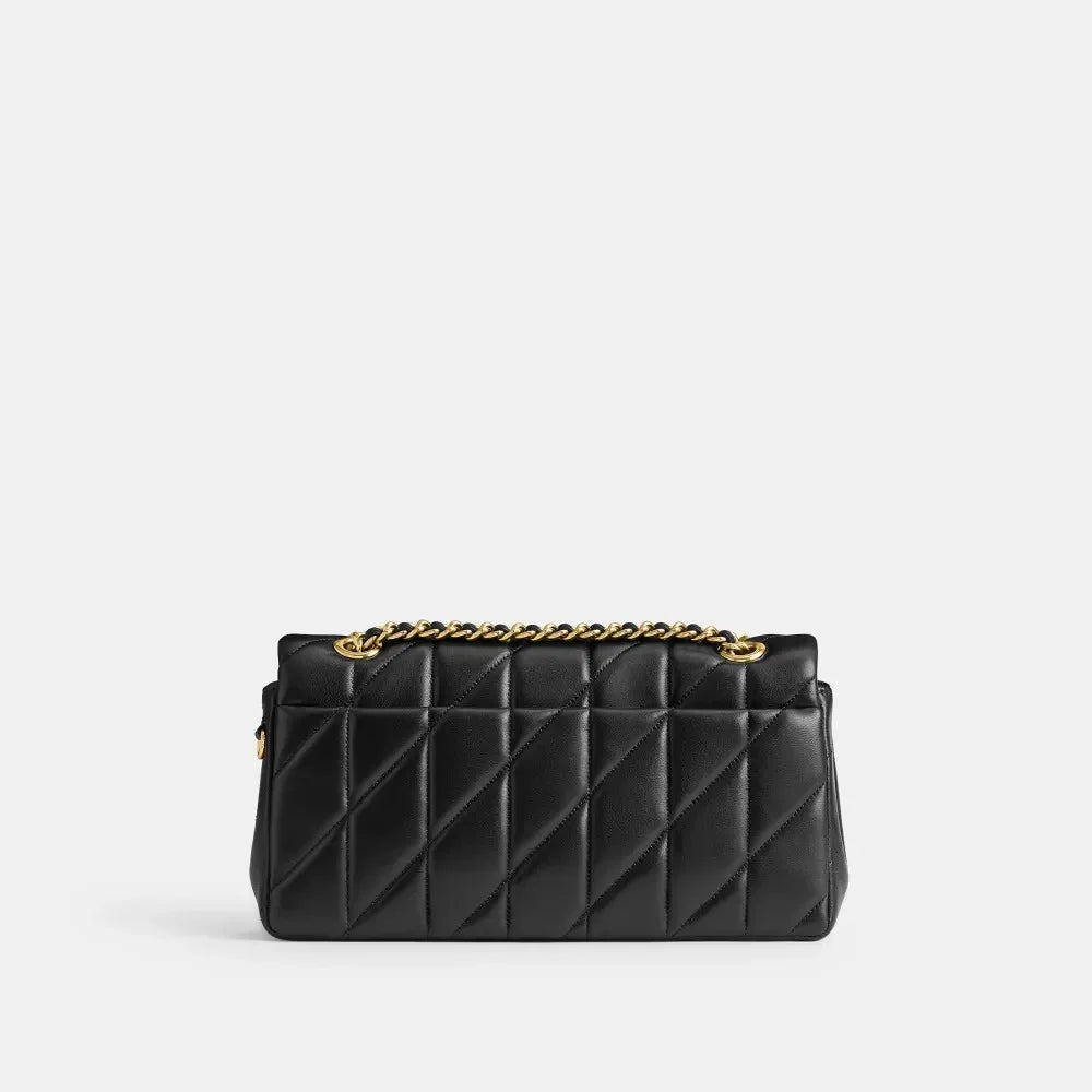 Quilted 26 Black Bag