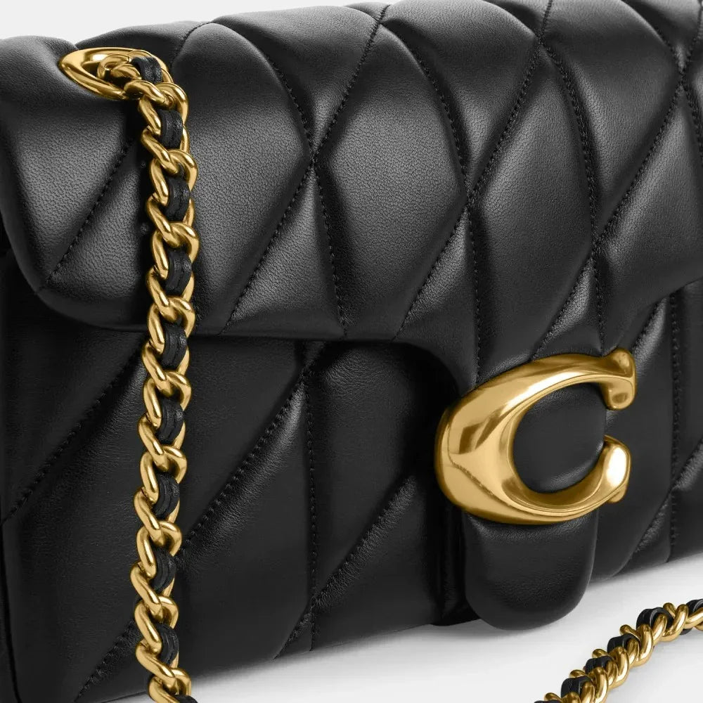Quilted 26 Black Bag